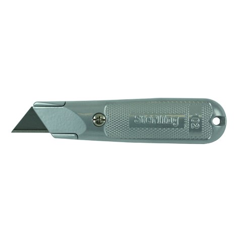 ULTRA-LAP FIXED TRIMMING KNIFE SILVER CARDED + 3 BLADES 